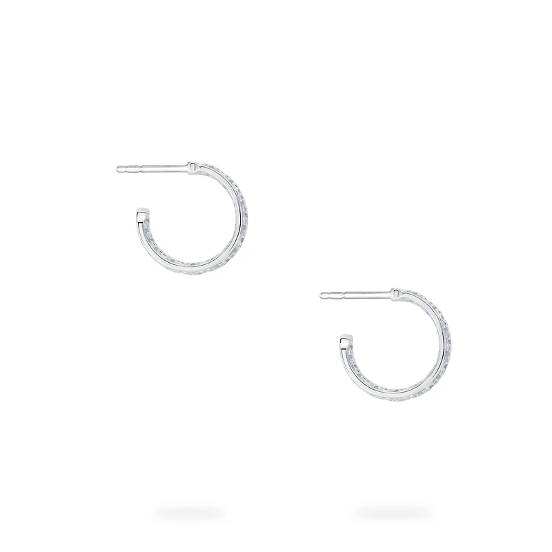 15 mm Sterling Silver Hoop Earrings