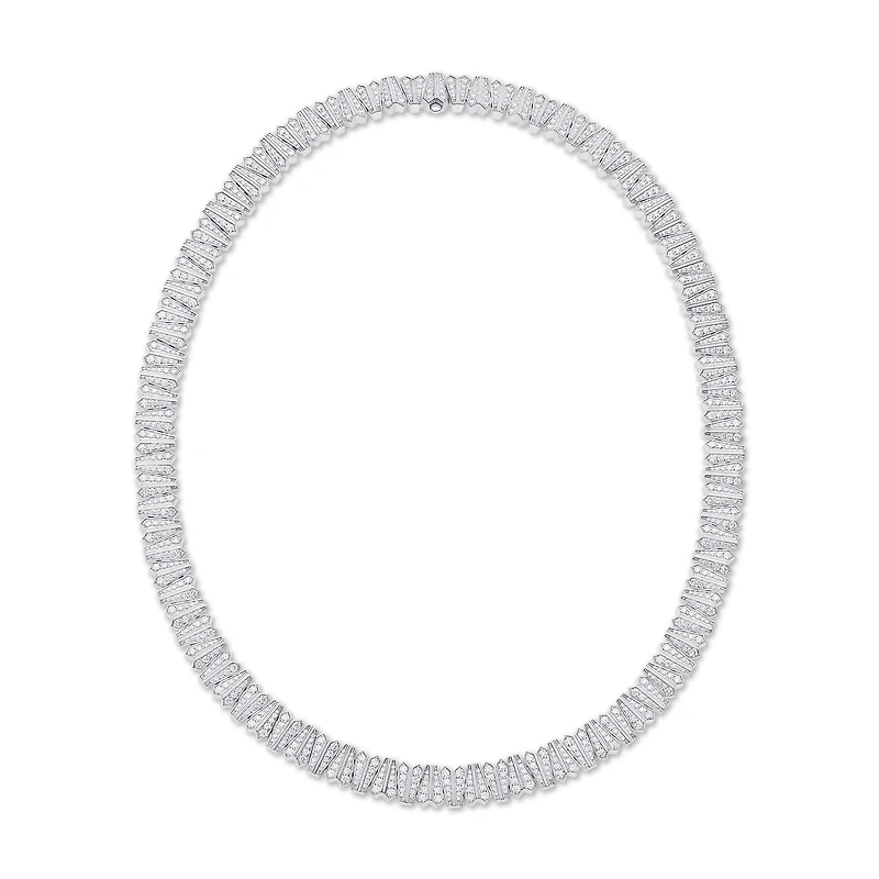 Diamond Necklace in 18K White Gold