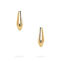 Yellow Gold Square Hoop Earrings