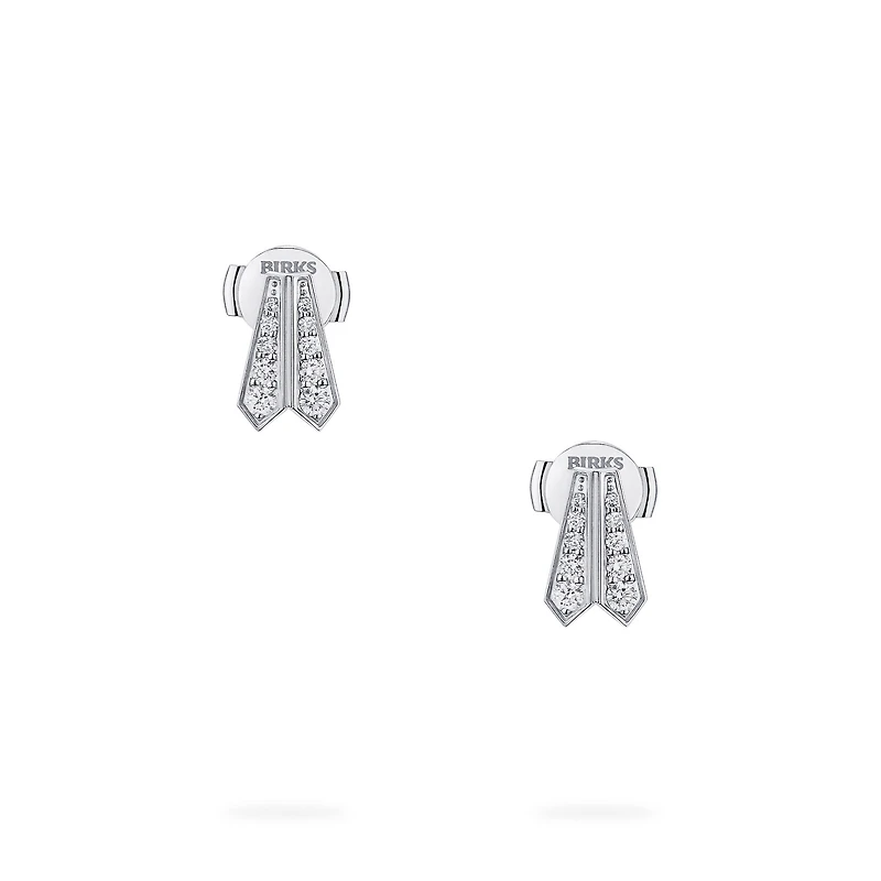 Diamond Earrings in 18K White Gold