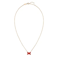 Jeux De Liens Rose Gold, Carnelian and Diamond Pendant