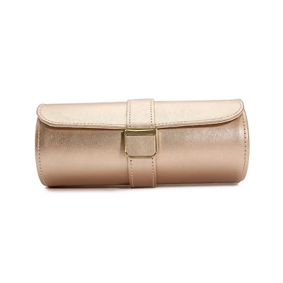 Palermo Rose Gold Jewellery and Watch Roll