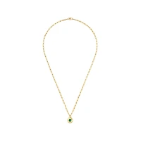 Menottes R10 Yellow Gold and Malachite Pendant