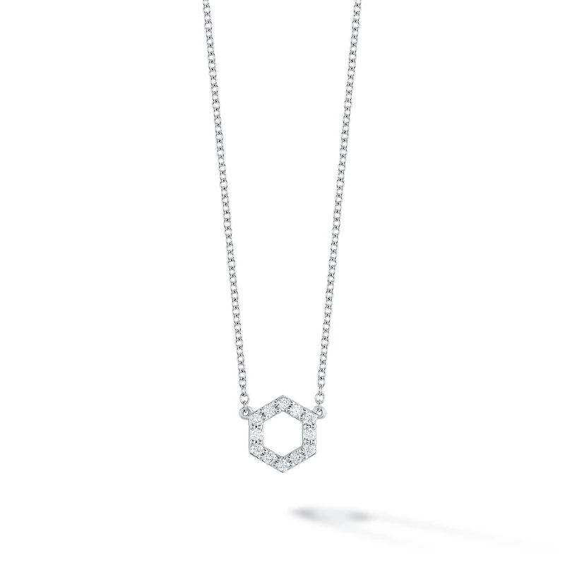Diamond Bee Chic Pendant Necklace