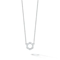 Diamond Bee Chic Pendant Necklace