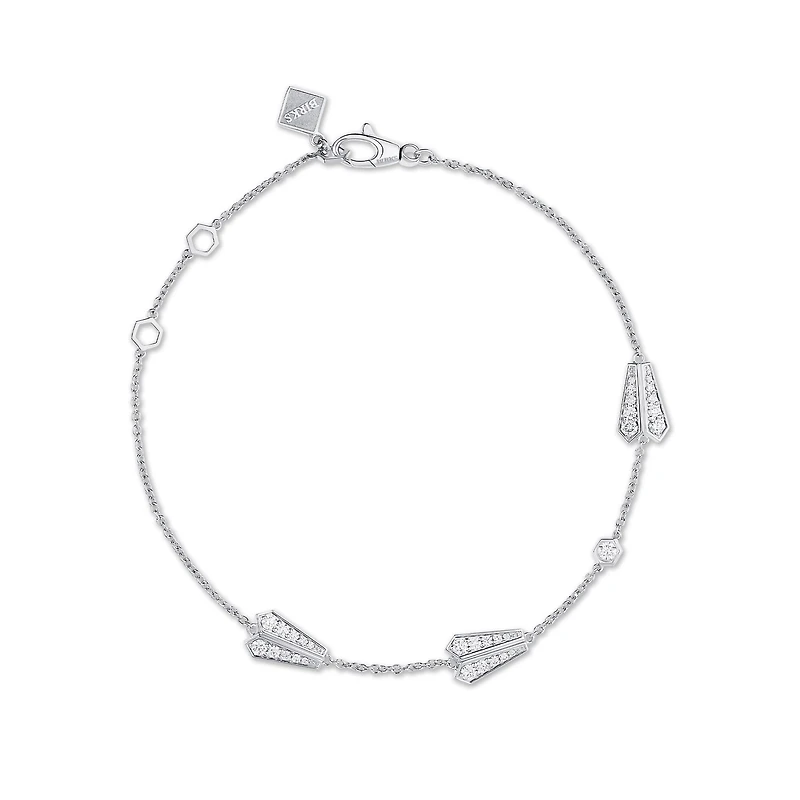 Three Elements, 18K White Gold and Diamond Bracelet