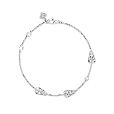 Three Elements, 18K White Gold and Diamond Bracelet