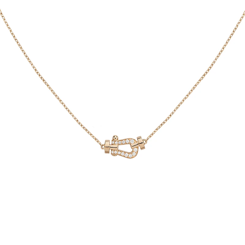 Force 10 Small Rose Gold and Diamond Pavé Pendant