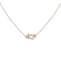 Force 10 Small Rose Gold and Diamond Pavé Pendant