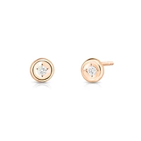 Diamonds By The Inch Rose Gold and Diamond Stud Earrings