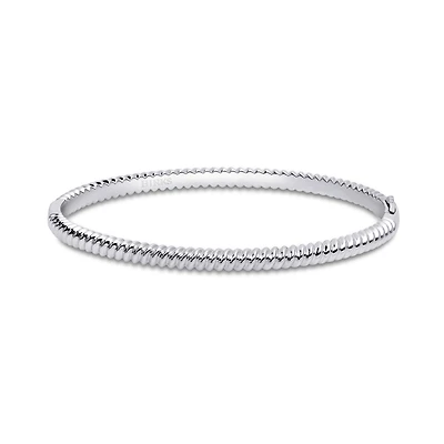 Silver Spiral Bangle,Large