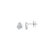 Alexandria White Gold and Diamond Stud Earrings