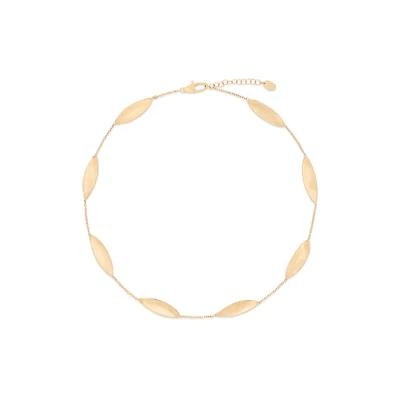 Lunaria Twist Yellow Gold Necklace