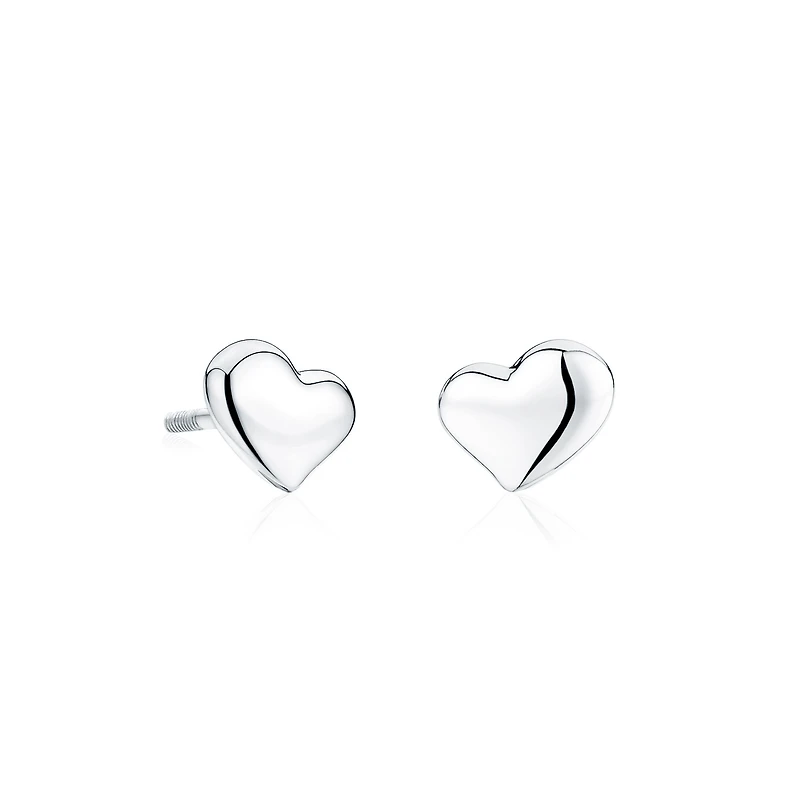 Heart Stud Earrings For Baby