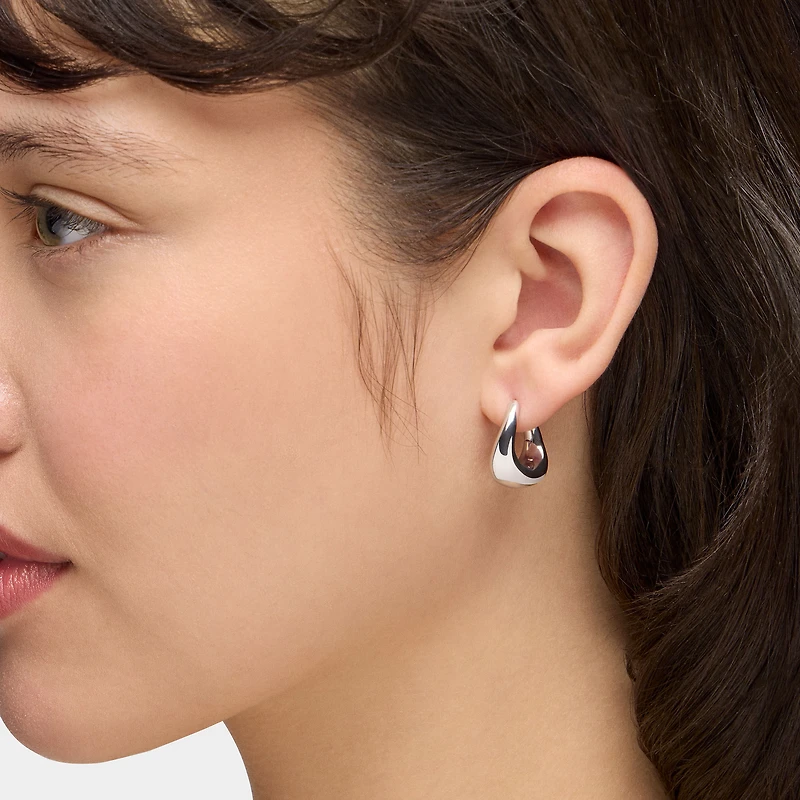 Sterling Silver Curved Earrings
