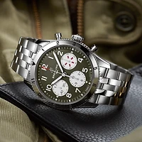 Classic AVI Curtiss Warhawk Automatic Chronograph 42 mm Stainless Steel