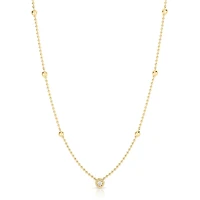 Diamonds By The Inch Yellow Gold and diamond Sation Necklace