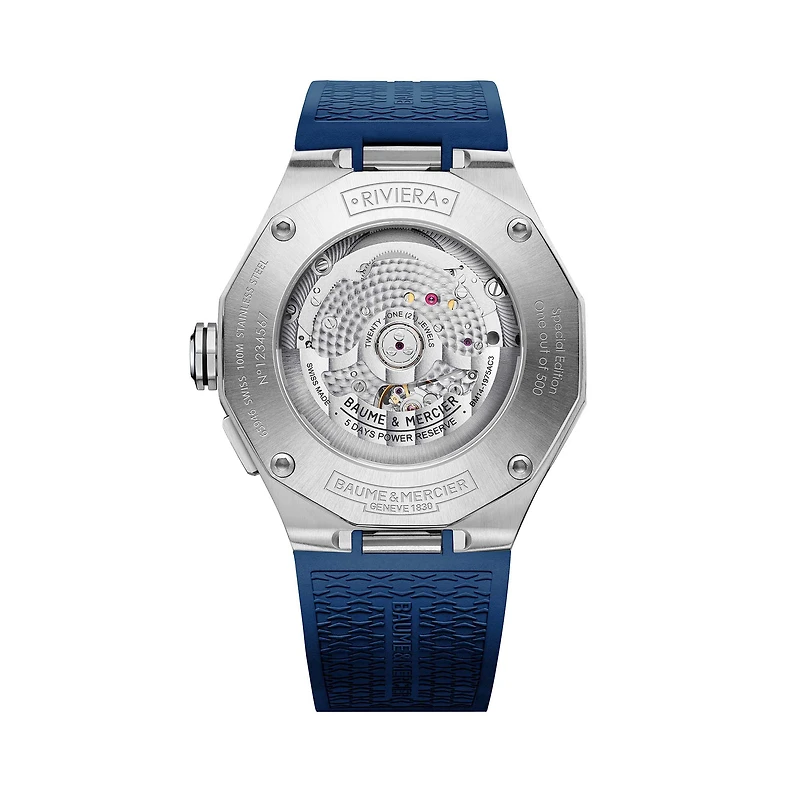 Riviera Tideograph Baumatic Automatic 43 mm Stainless Steel - Limited Edition