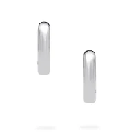 Silver U-Shape Huggies, 22MM
