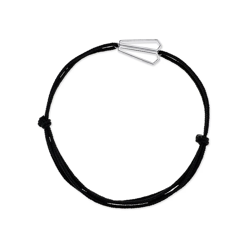 Sterling Silver Charity Cord Bracelet