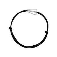 Sterling Silver Charity Cord Bracelet