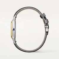 Santos-Dumont Large Quartz 43 X 31 mm Yellow Gold and Stainless Steel
