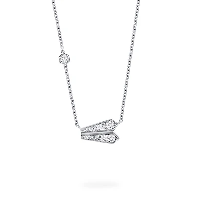 Diamond Necklace in 18K White Gold