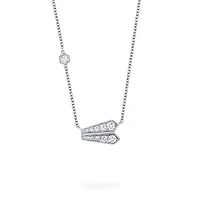 Diamond Necklace in 18K White Gold