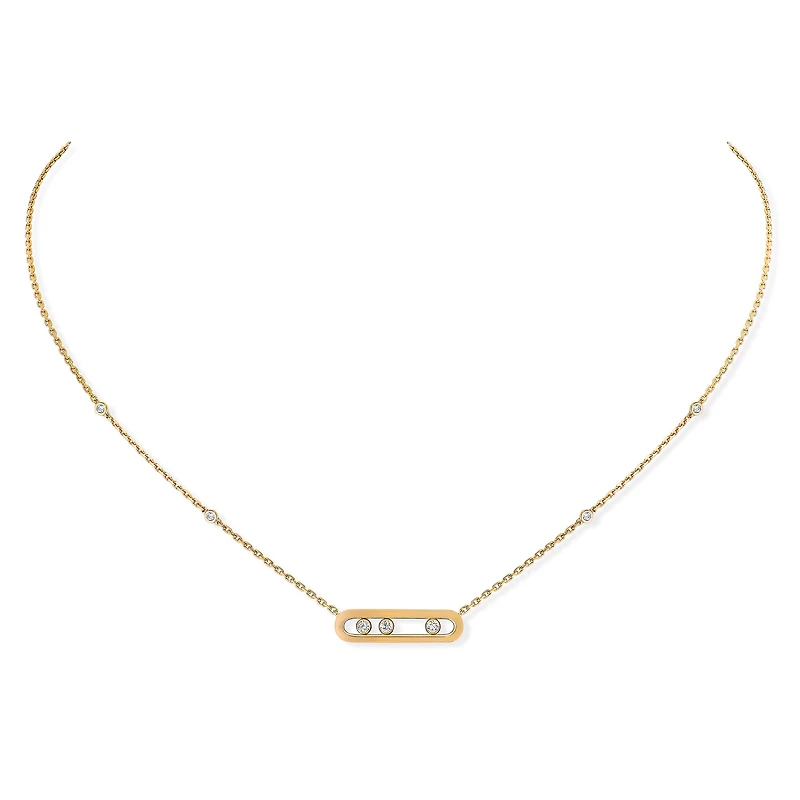 Baby Move Yellow Gold and Diamond Pendant