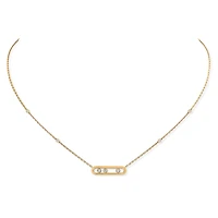 Baby Move Yellow Gold and Diamond Pendant