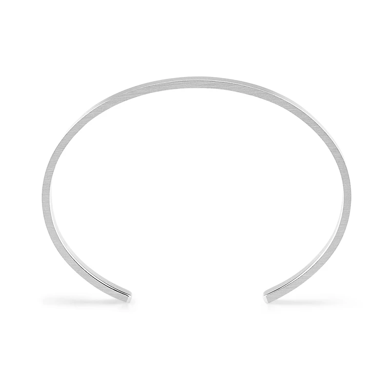 15g Brushed Silver Ribbon Bracelet