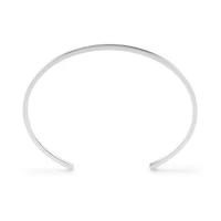 15g Polished Silver Ribbon Bracelet