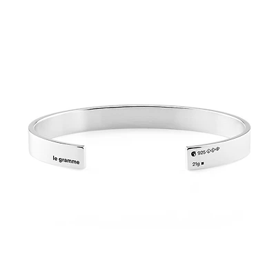 21g Polished Silver Ribbon Bracelet