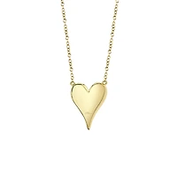 Kate Yellow Gold and Diamond Pavé Heart Pendant