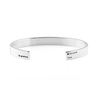 21g Polished Silver Ribbon Bracelet