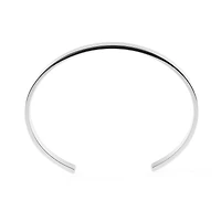 21g Polished Silver Ribbon Bracelet