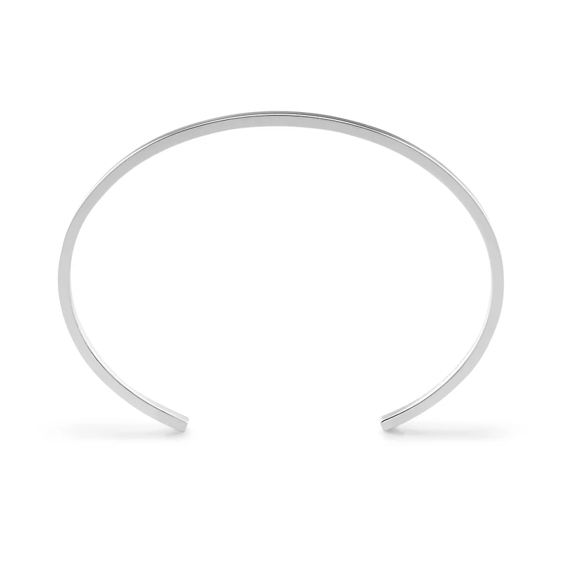 7g Polished Silver Ribbon Bracelet