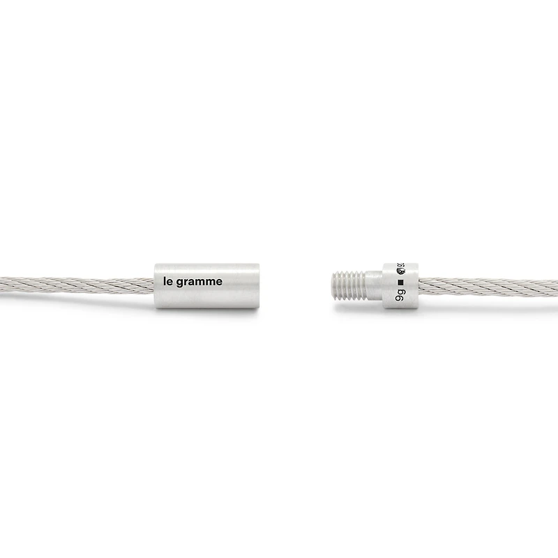 9g Brushed Silver Cable Bracelet