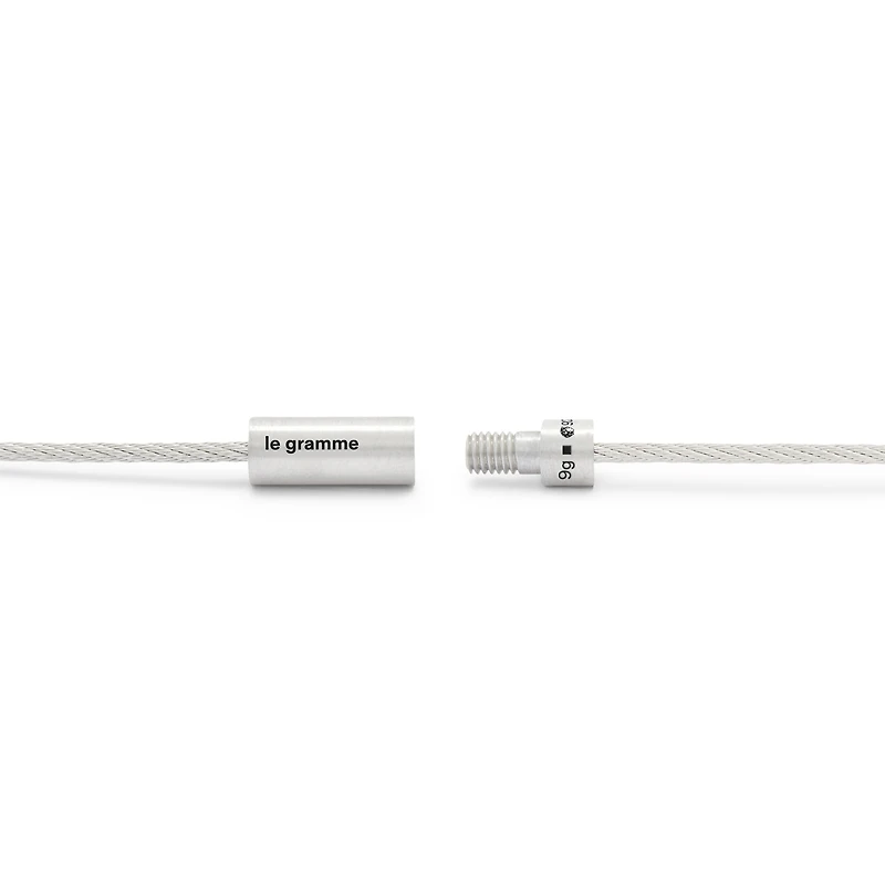 9g Brushed Silver Double Cable Bracelet