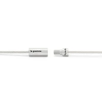 9g Brushed Silver Double Cable Bracelet