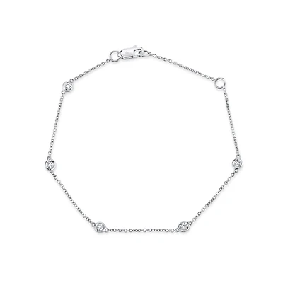 Kate White Gold and Diamond Bracelet