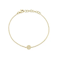 Kate Yellow Gold and Diamond Pavé Bracelet