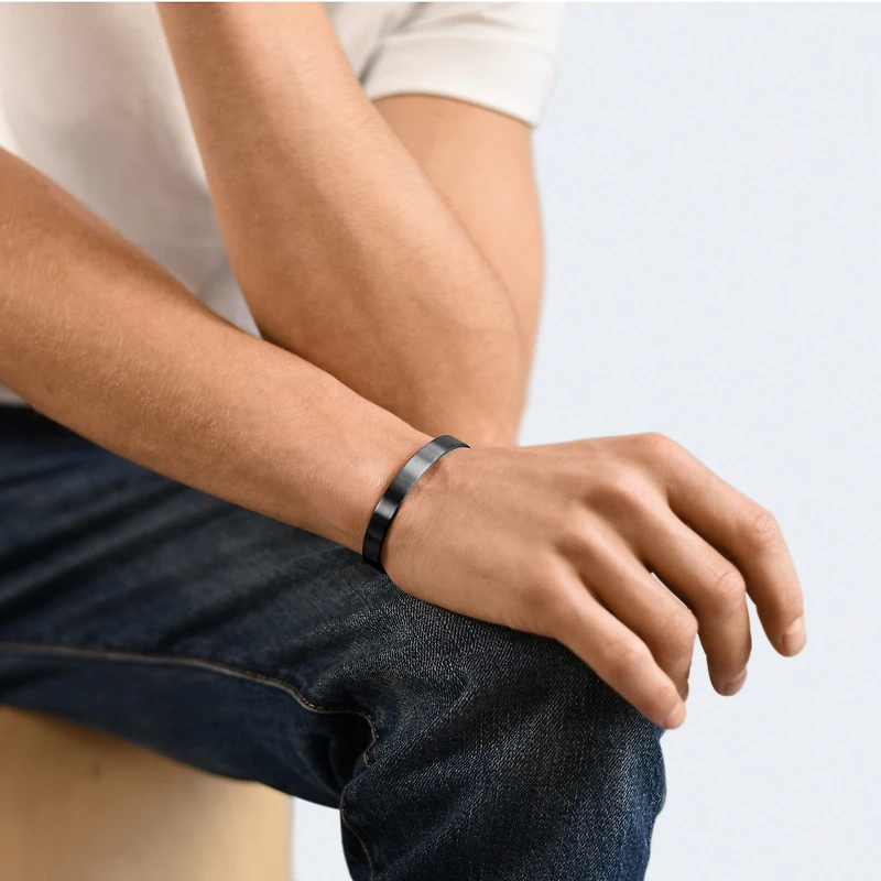 21g Brushed Silver Ribbon Bracelet