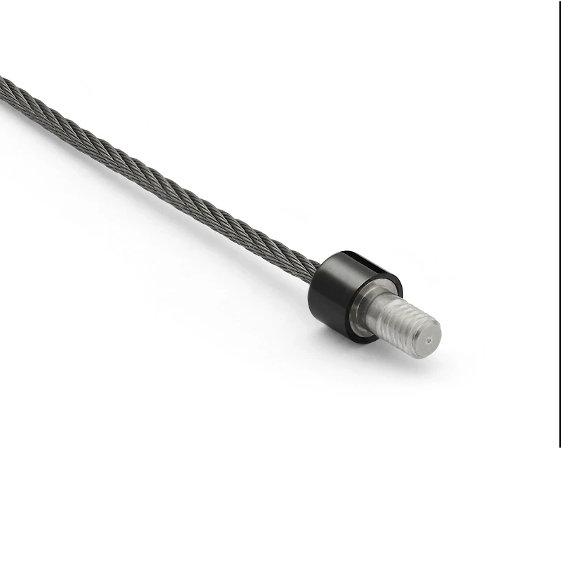 9g Polished Black Ceramic Double Cable Bracelet