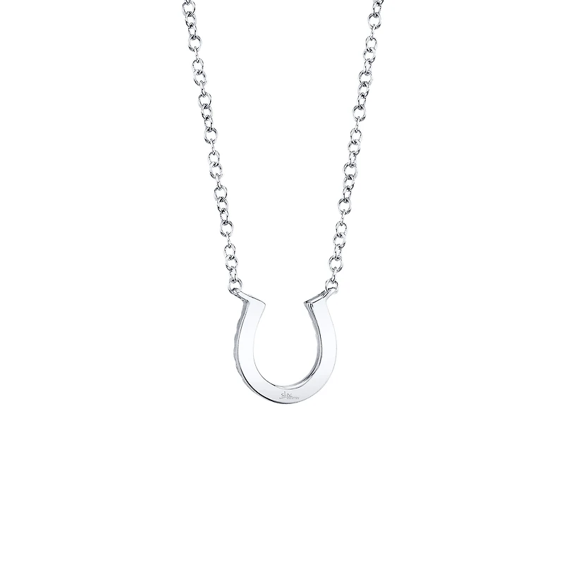Kate Gold and Diamond Pavé Horseshoe Pendant