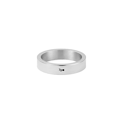 7g Polished Silver Ribbon Ring