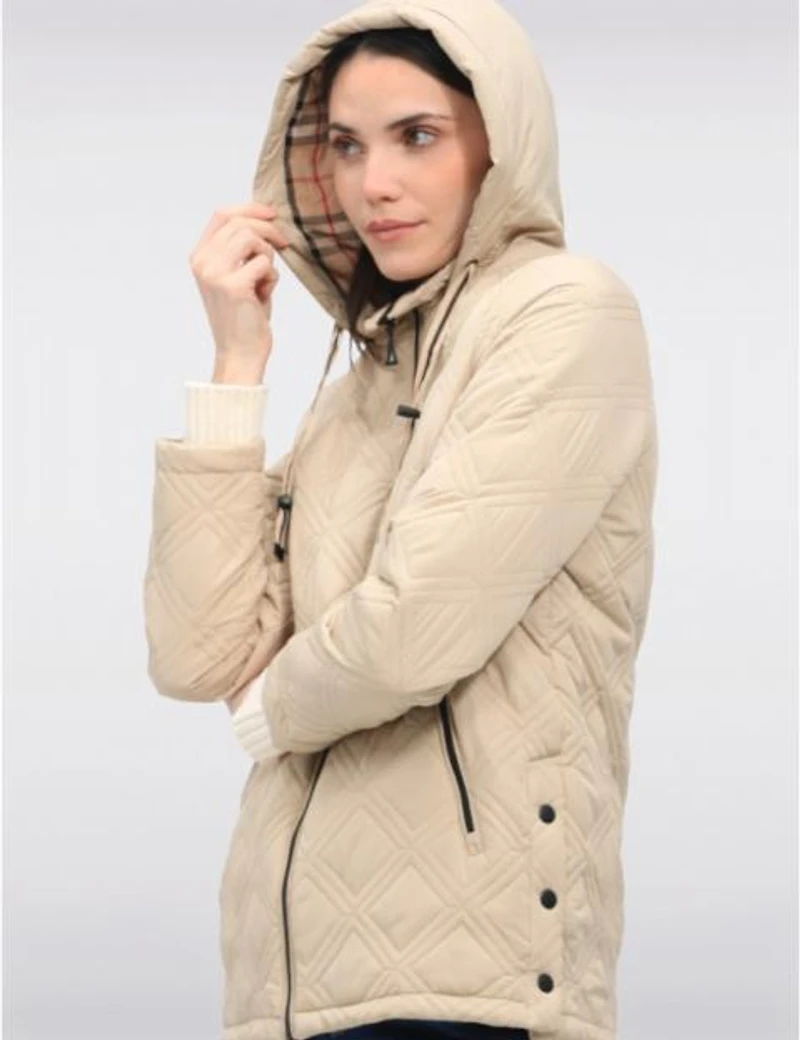 Veste Matelassée Végane à Capuche Saki