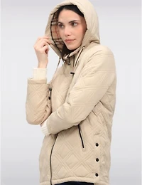 Veste Matelassée Végane à Capuche Saki