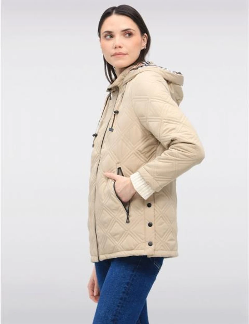 Veste Matelassée Végane à Capuche Saki