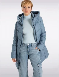 Manteaux | La maison du manteau au Québec Doudoune Classique Végane à Motif Chevrons avec Col Montant par Point Zero